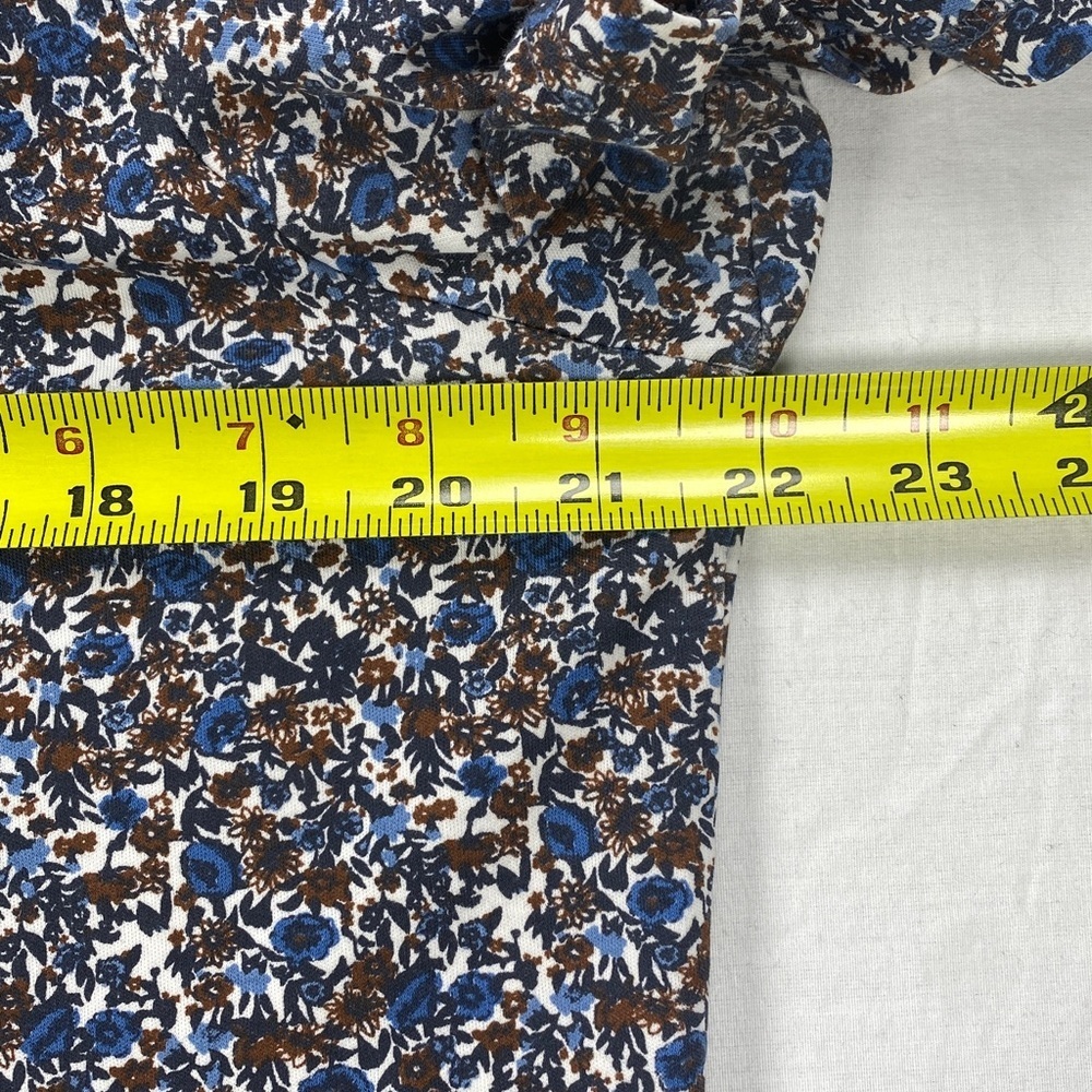 Brax Short Sleeve Blue Floral Polo Shirt Pima Cotton Men’s Size Large - Picture 4 of 8